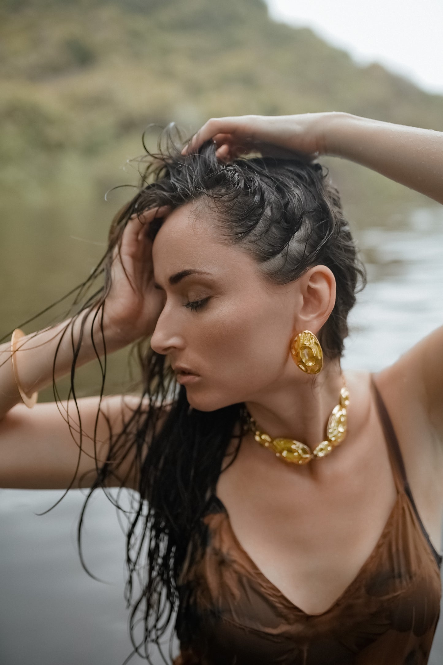 Sweet love crumple earring
