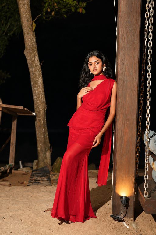 The Scarlet Drape Skirt