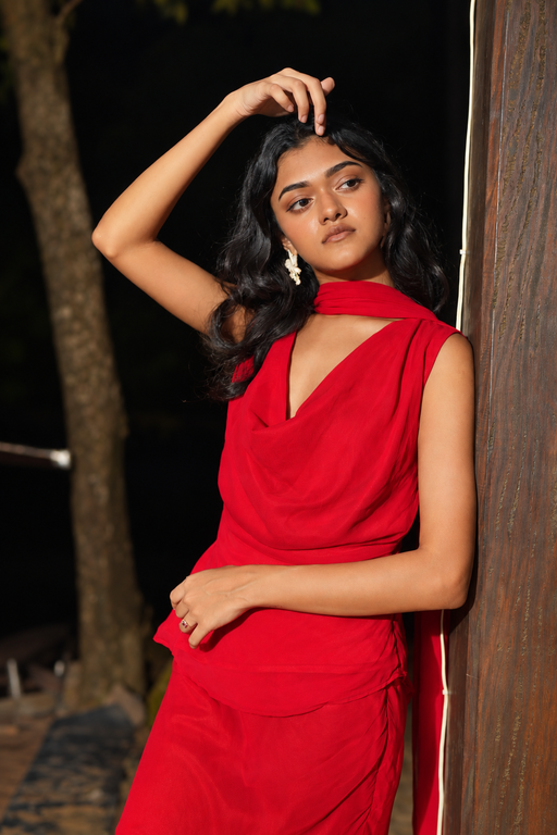 The Scarlet Drape Top