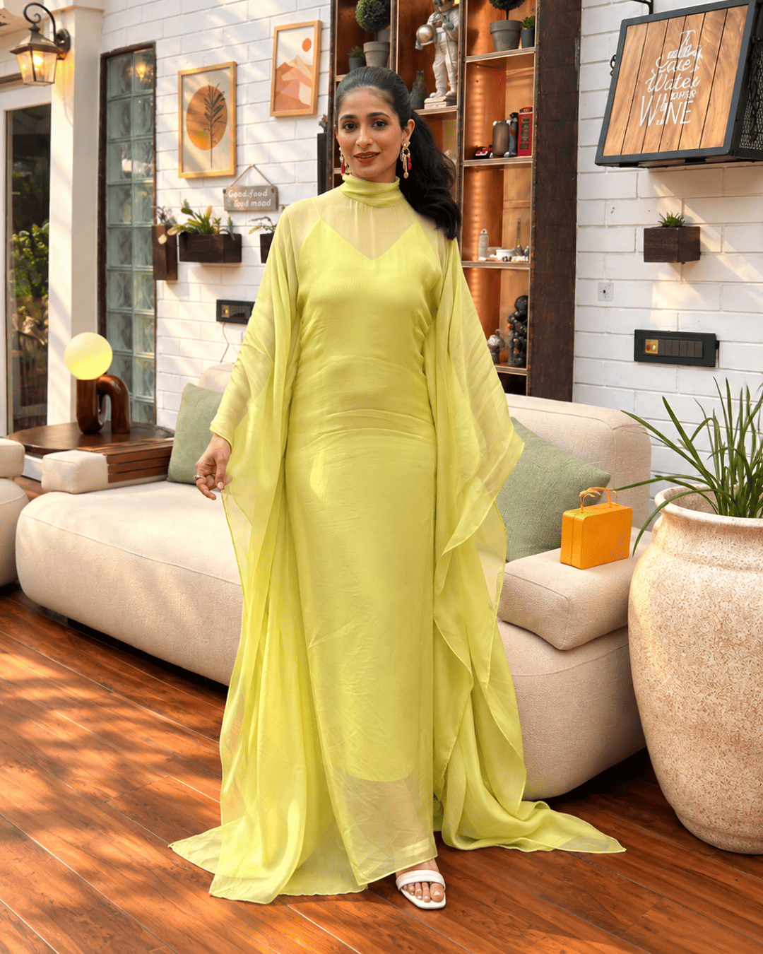 The Limelight Organza Kaftan