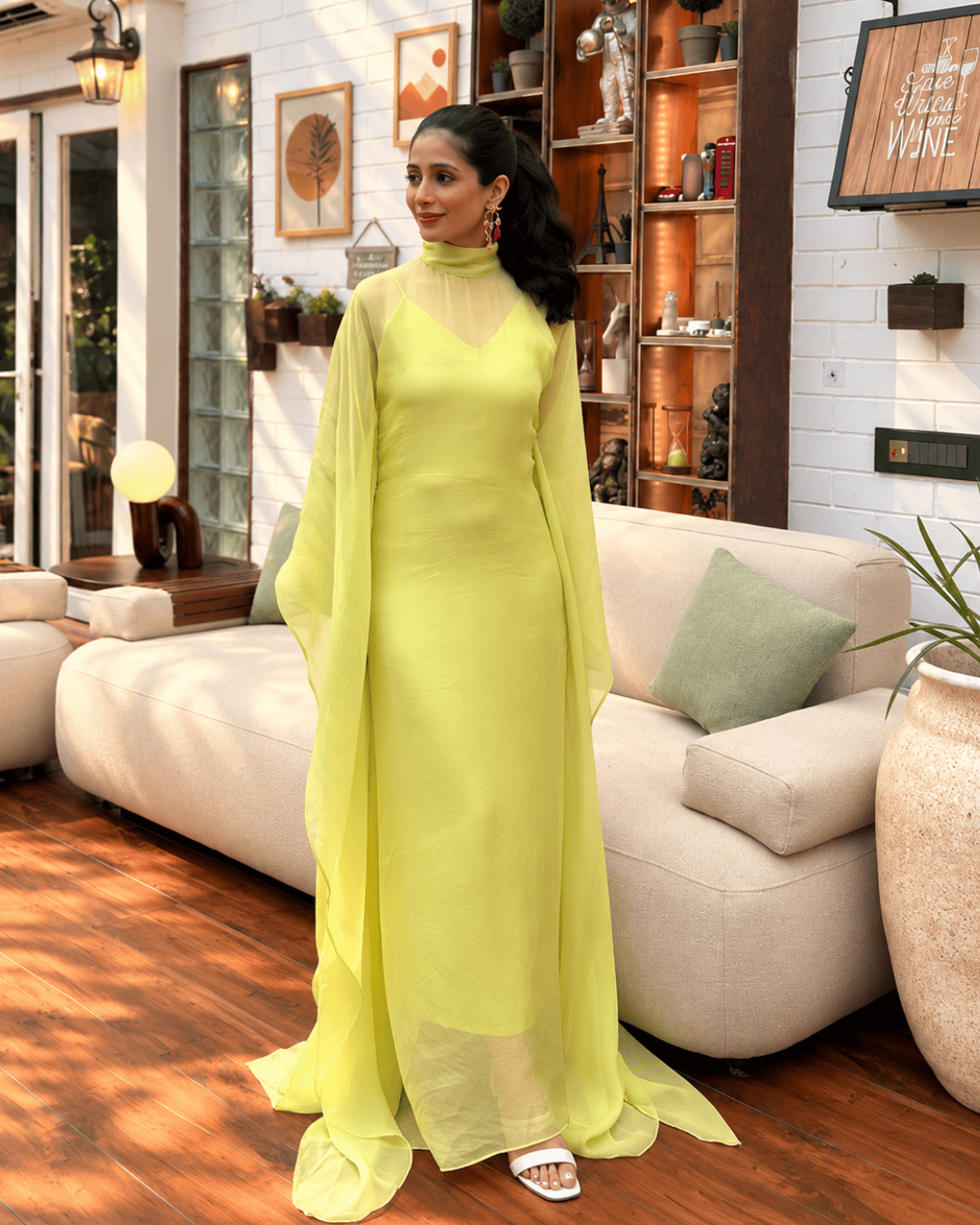 The Limelight Organza Kaftan