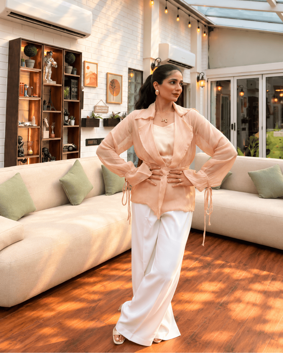 The Organza Tie-Front Jacket