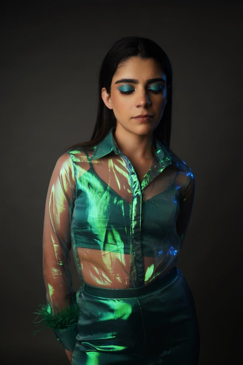 Green holographic Shirt