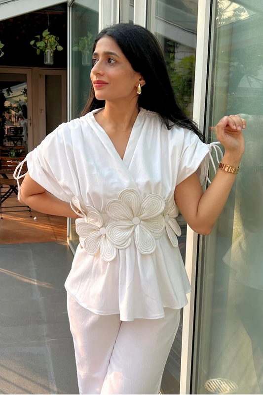 Chic in White Top