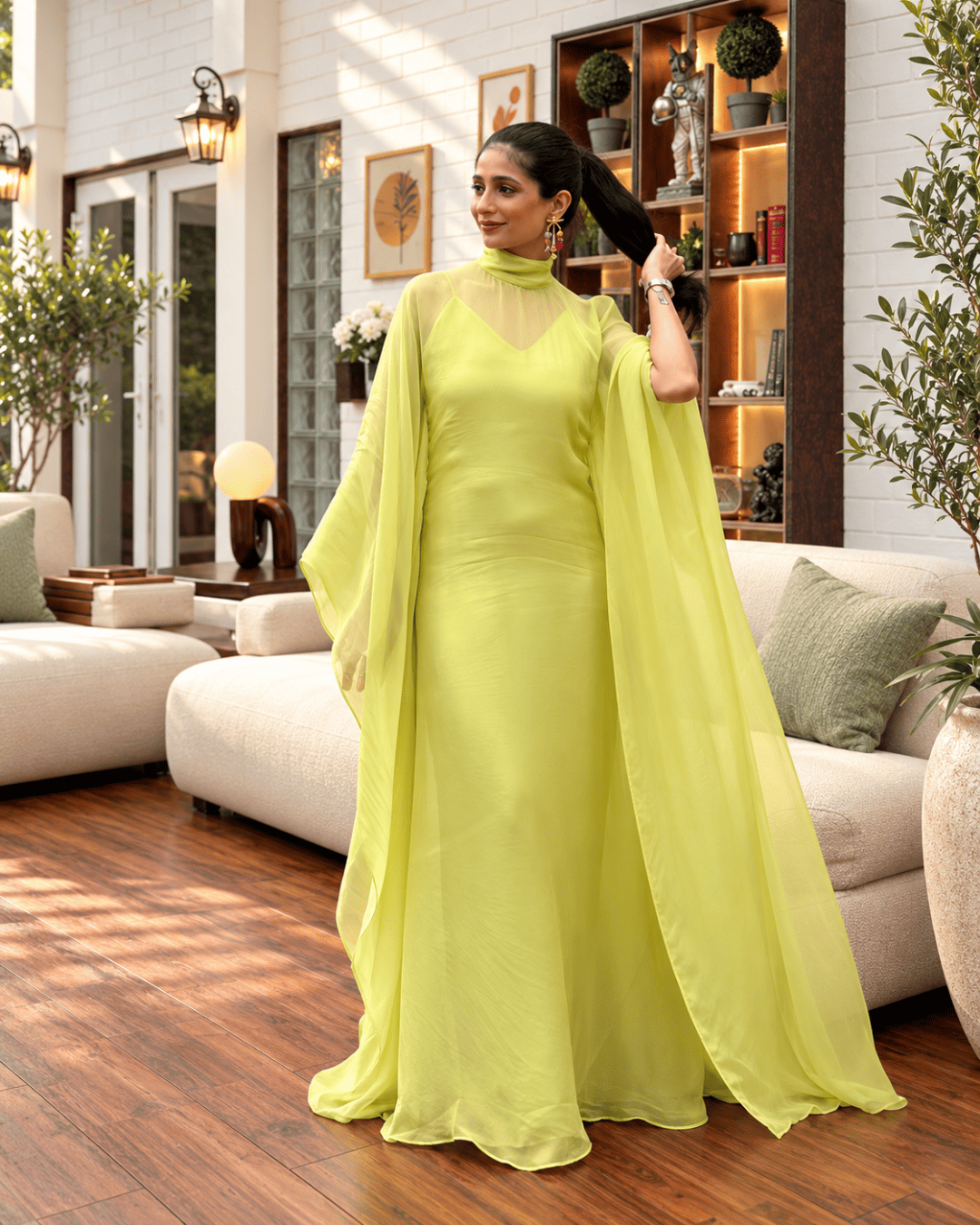 The Limelight Organza Kaftan