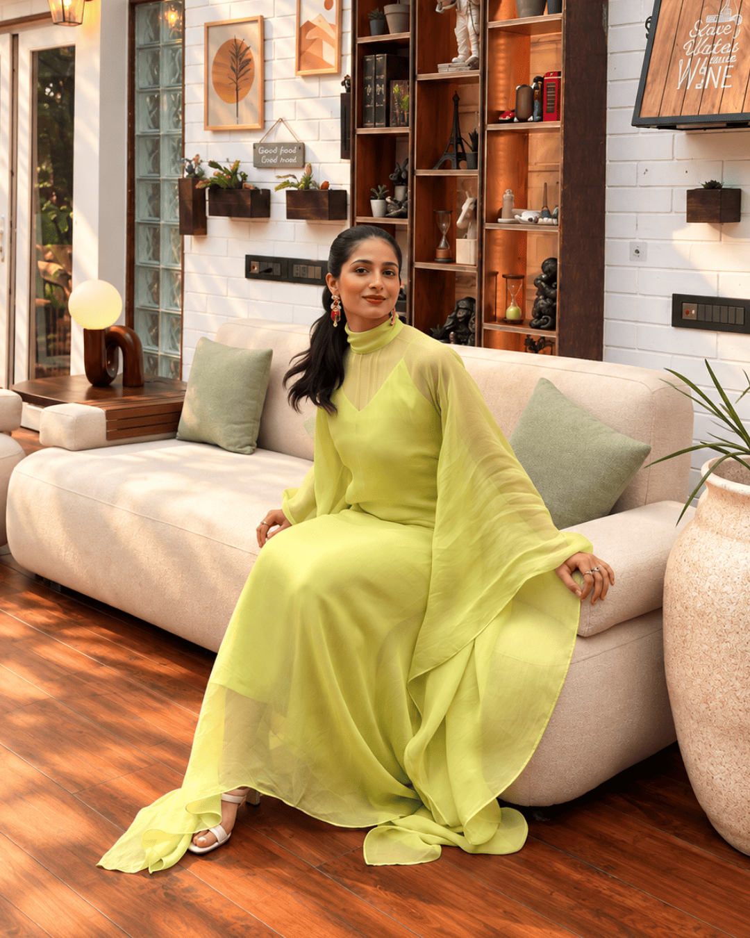 The Limelight Organza Kaftan