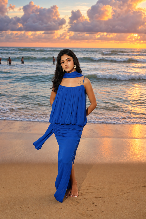 The Azure Chiffon Set - Blue