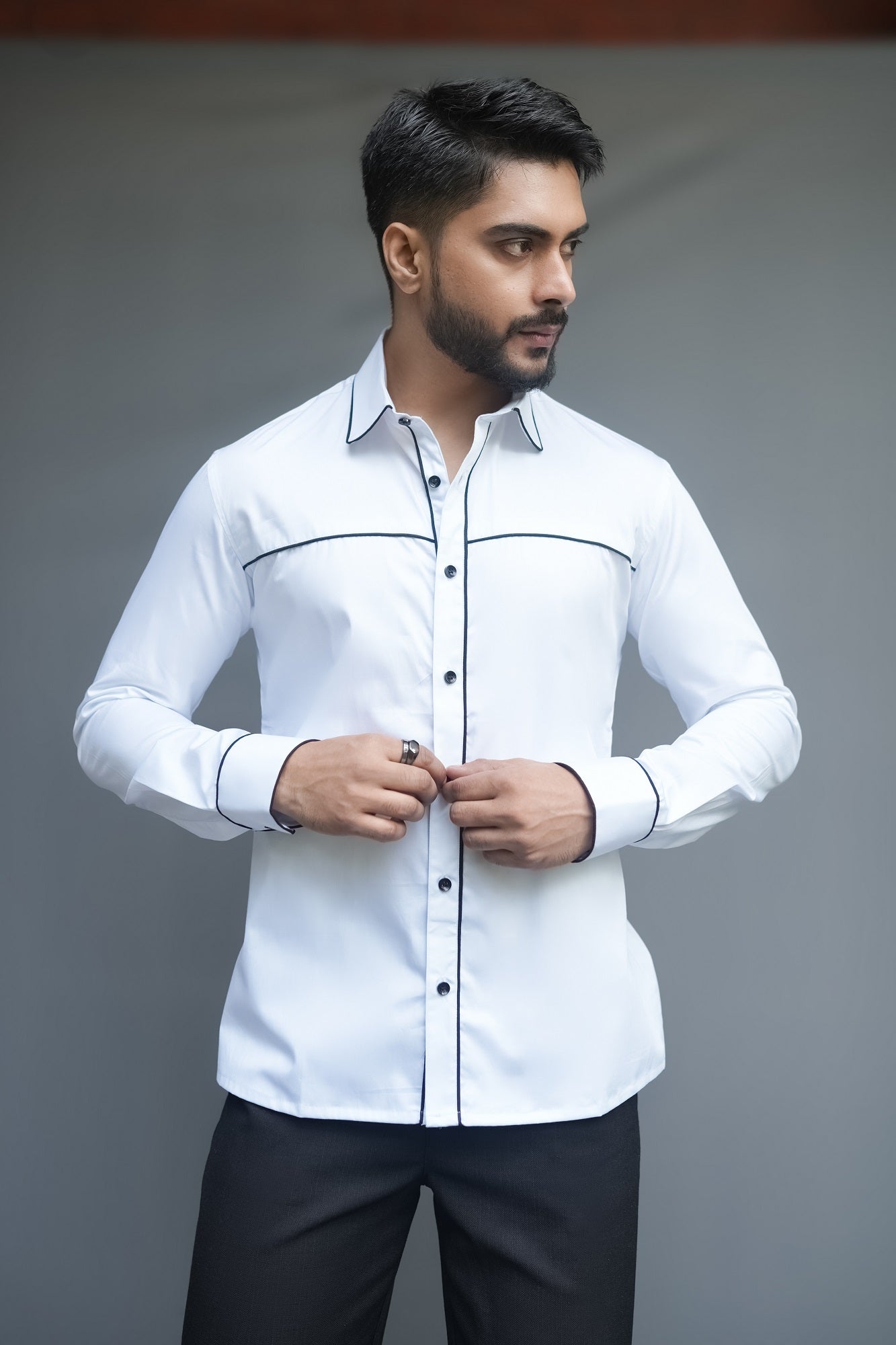 Casual Pure Cotton White Shirt