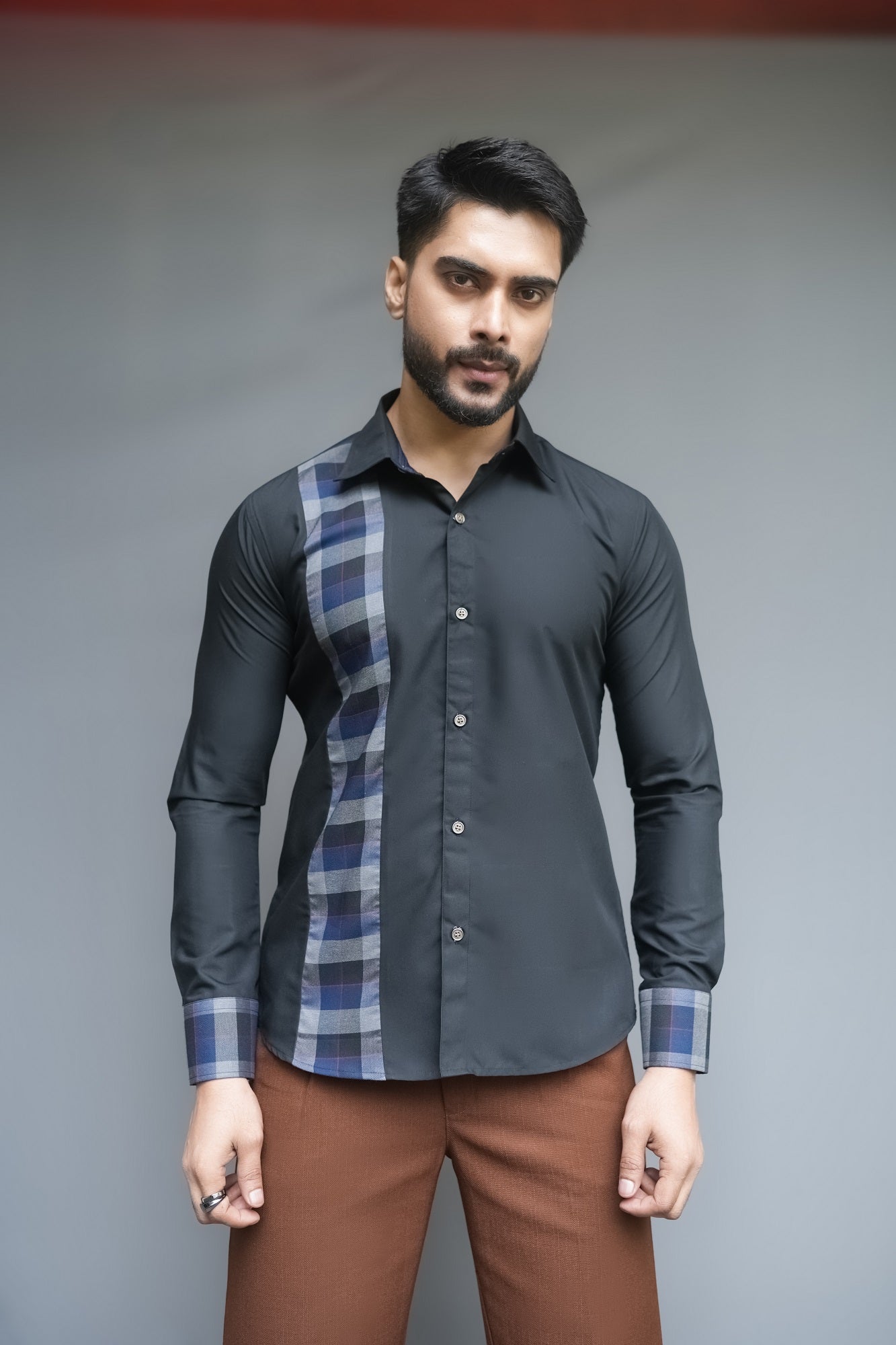 Pure Cotton Checked Casual Shirt