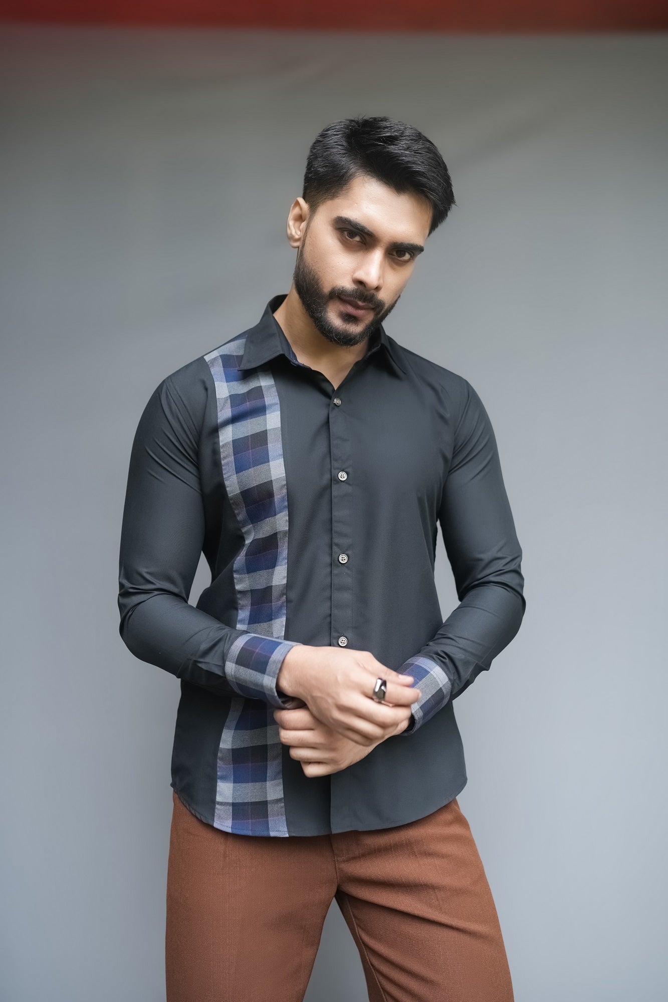 Pure Cotton Checked Casual Shirt