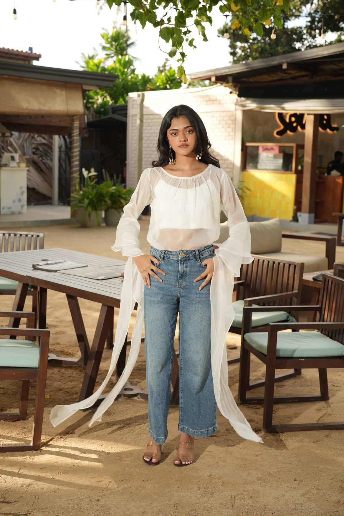 The Serene Organza Top