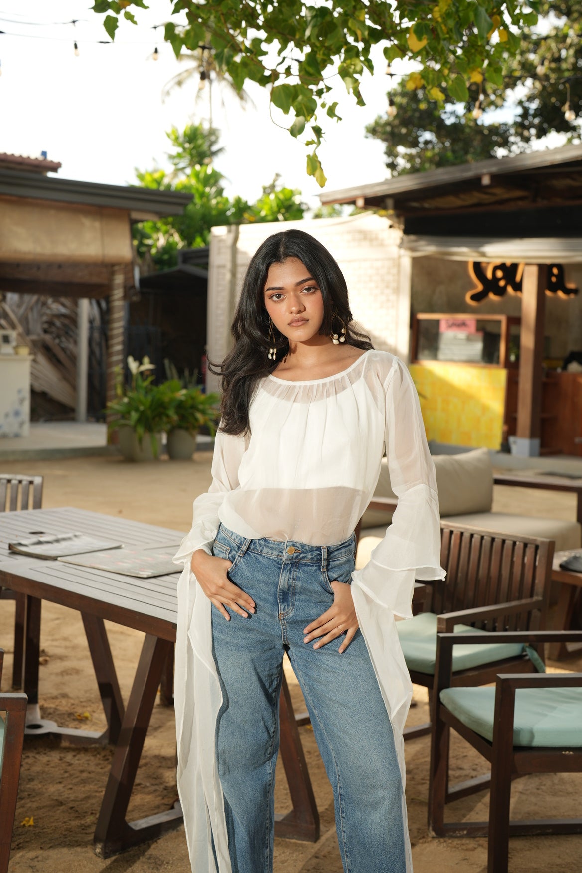 The Serene Organza Top