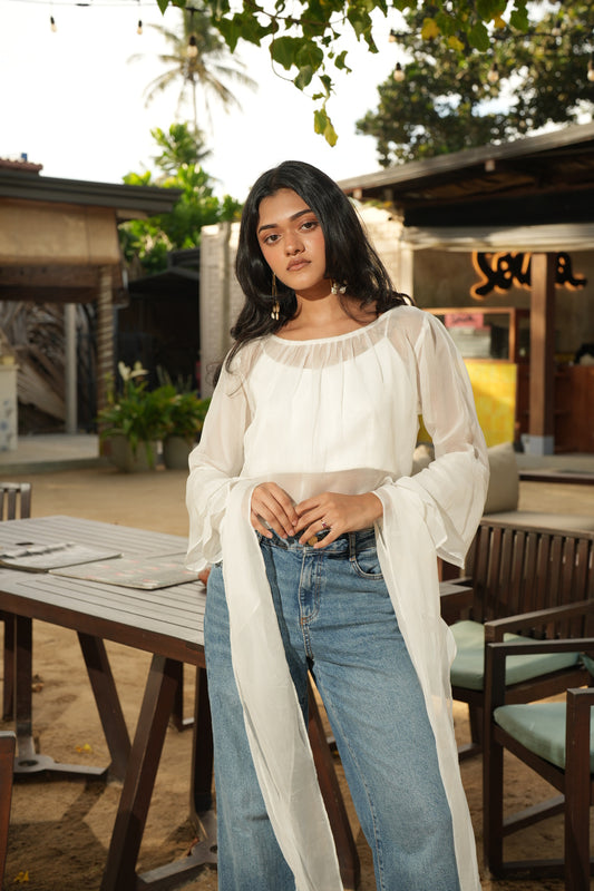 The Serene Organza Top