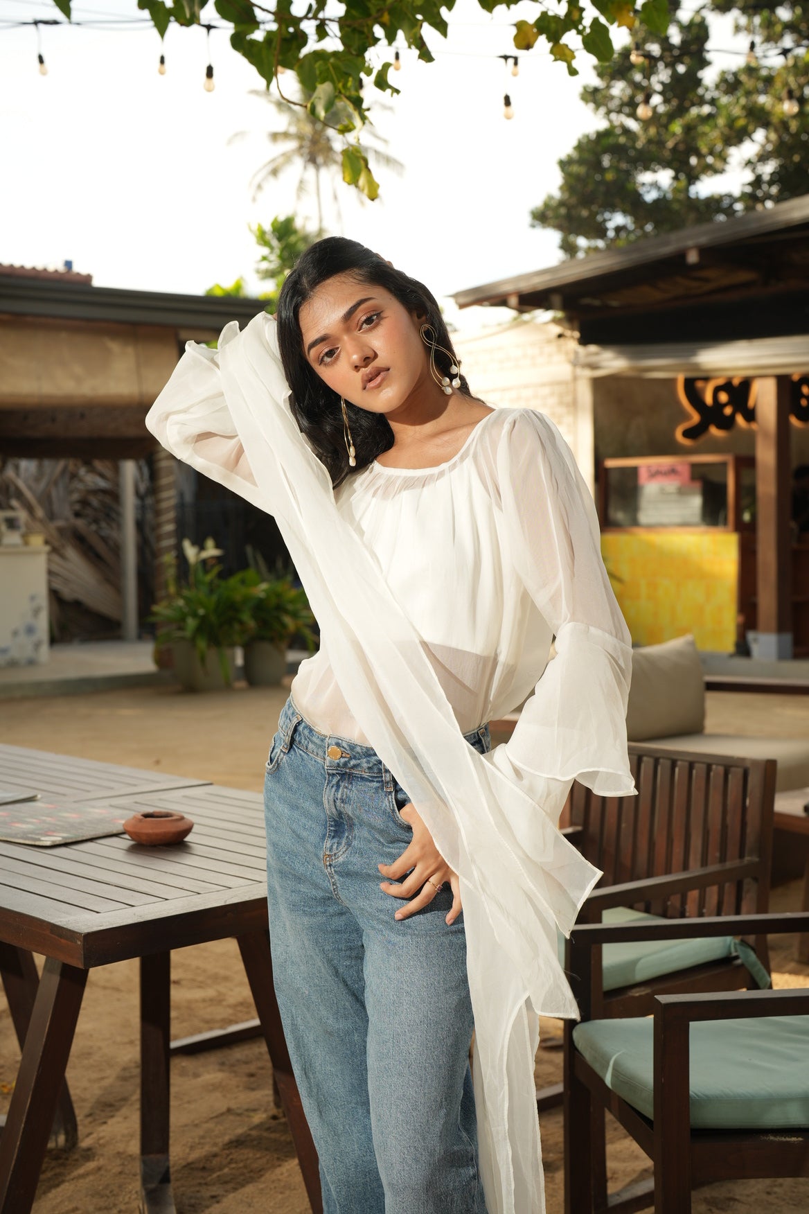 The Serene Organza Top
