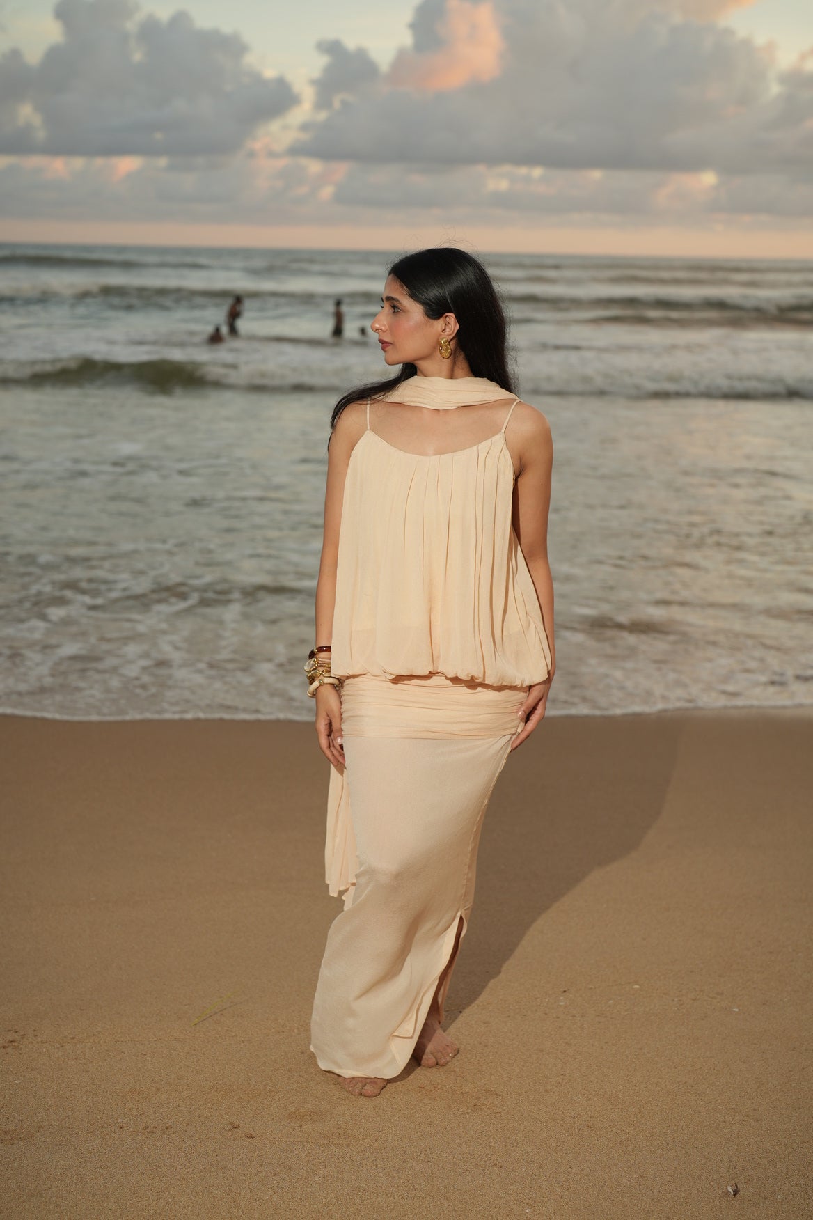 The Azure Chiffon Set - Champagne