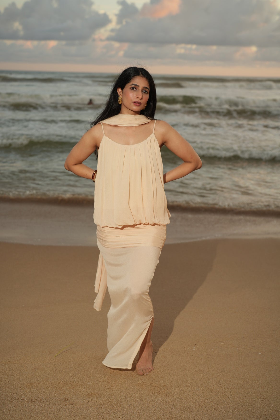 The Azure Chiffon Set - Champagne