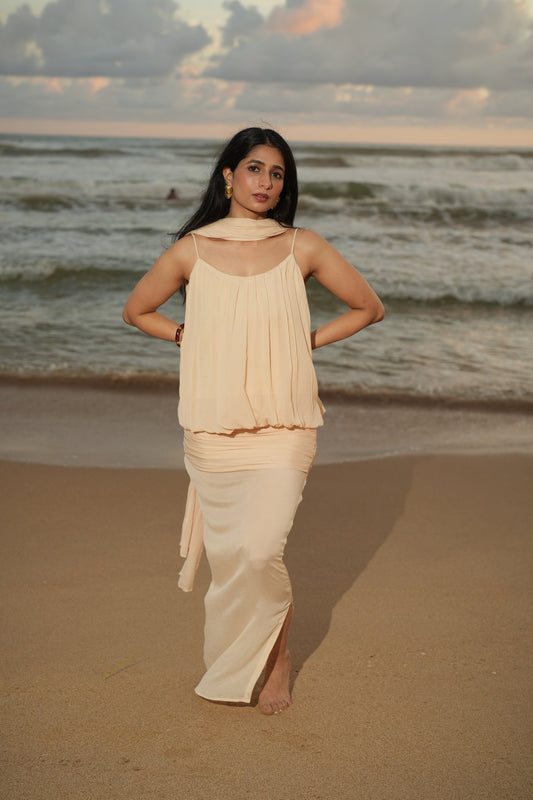 The Azure Chiffon Set - Champagne