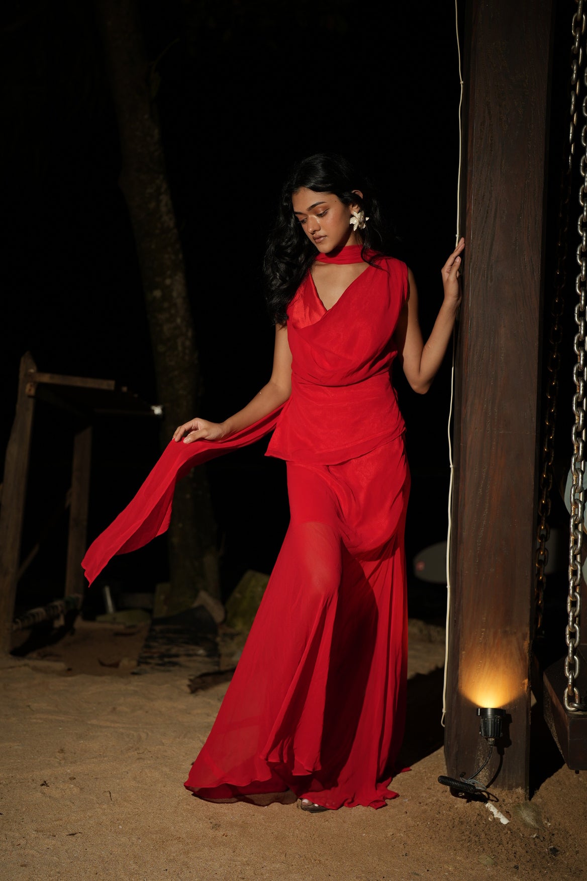The Scarlet Drape Skirt