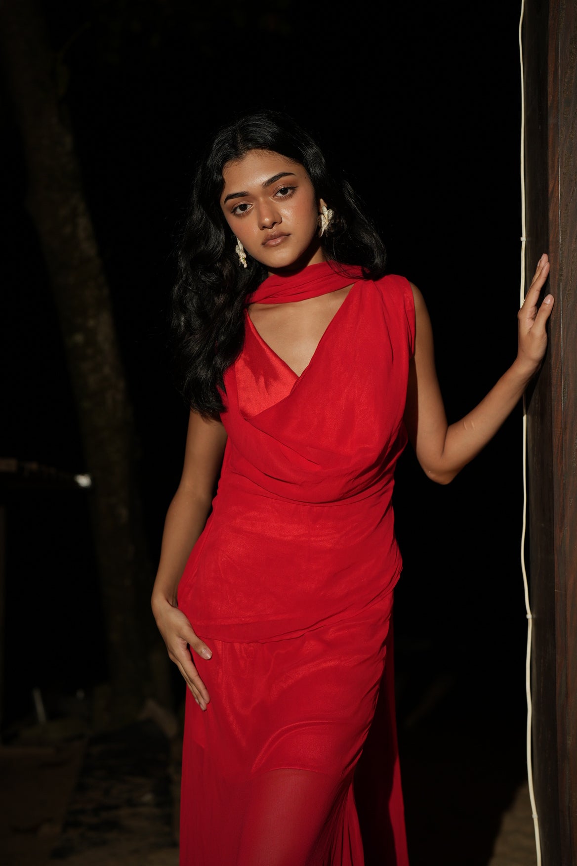 The Scarlet Drape Skirt