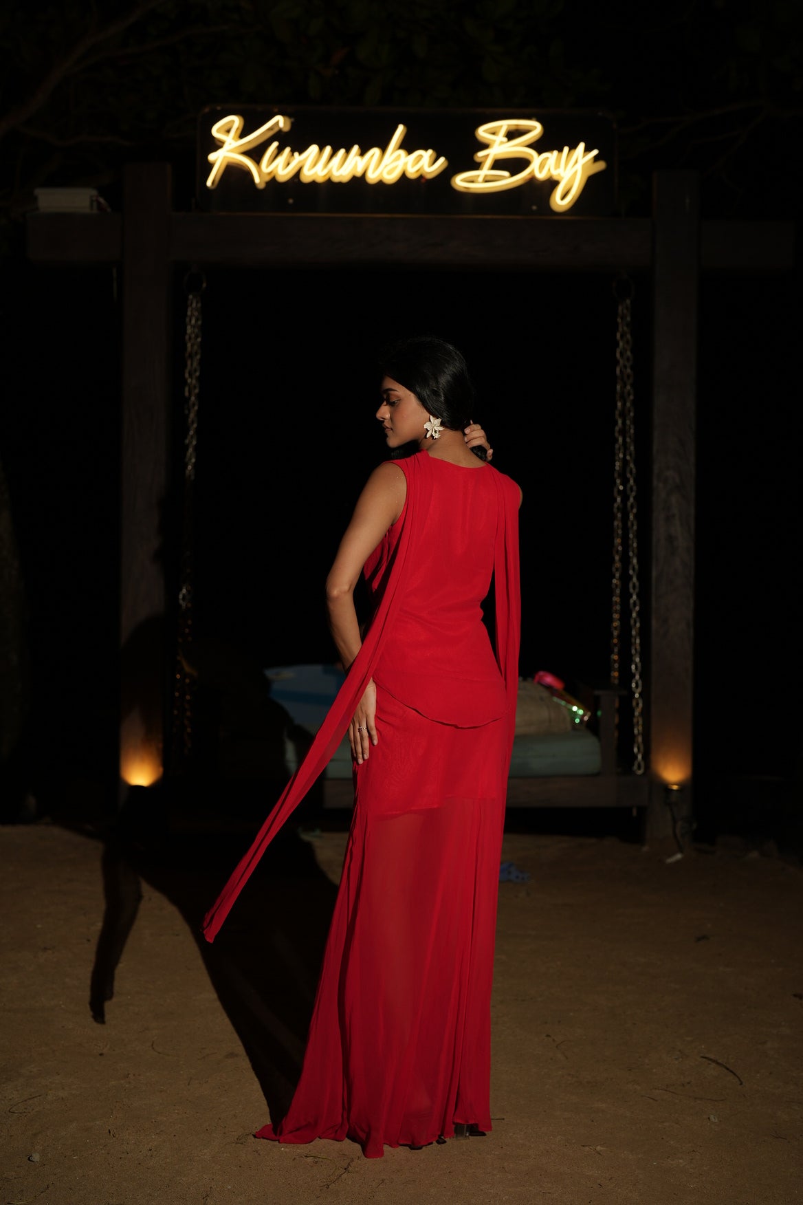 The Scarlet Drape Skirt
