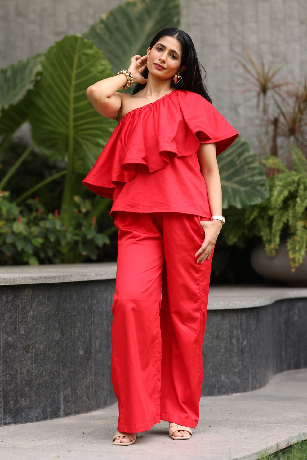 Midnight Ruffle Co-Ord Set