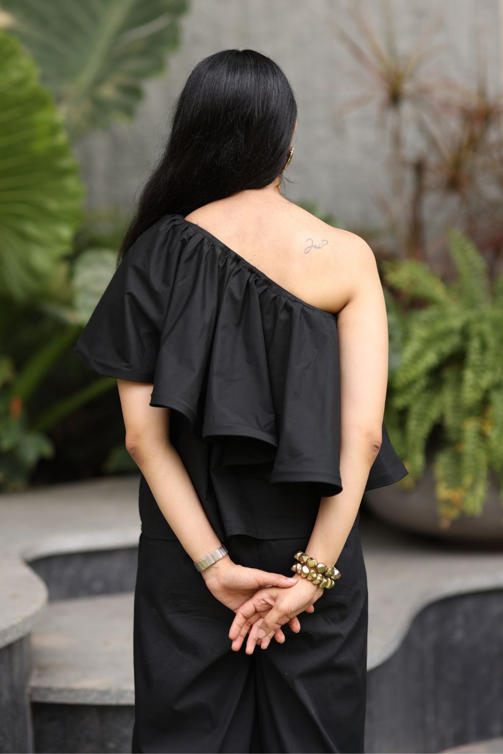 Midnight Ruffle Co-Ord Set