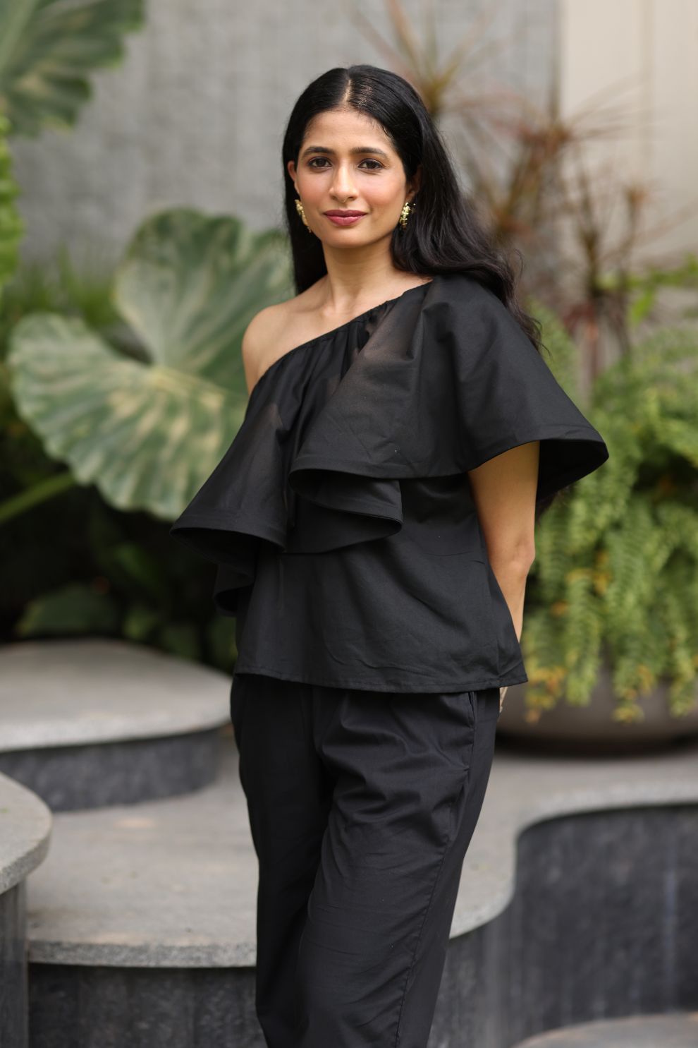 Midnight Ruffle Co-Ord Set