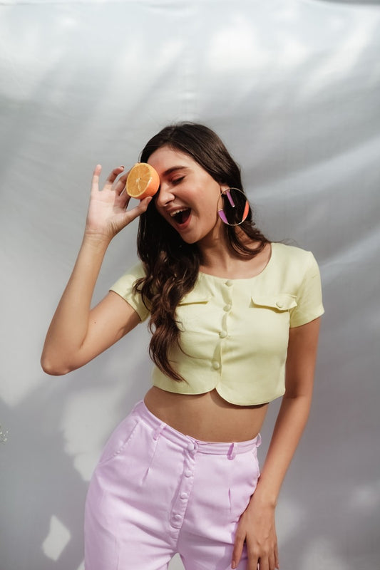 Yellow Crop Top