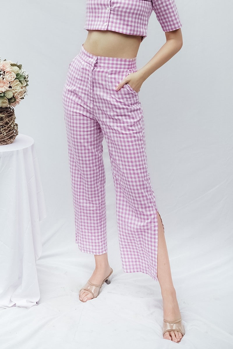 Lavender Checks Pant