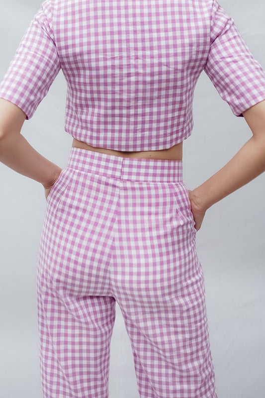 Lavender Checks Pant