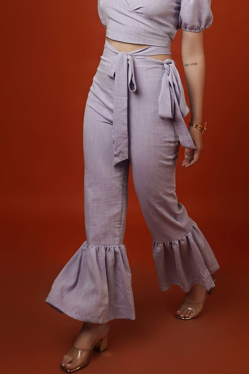 Purple Linen Pant