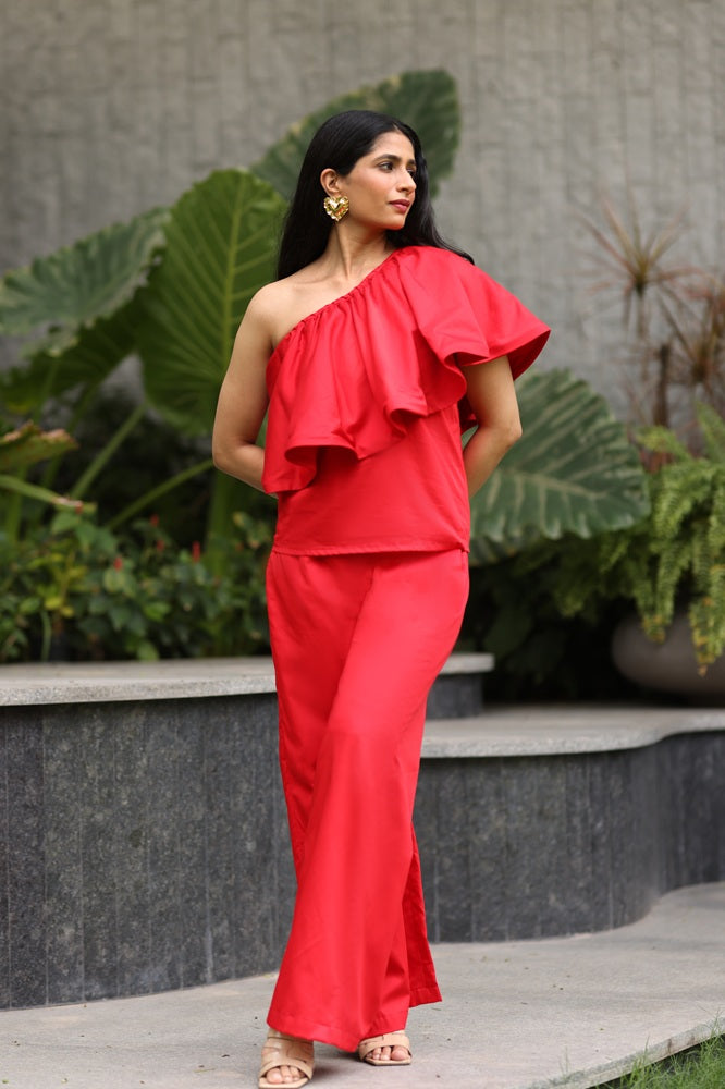 Midnight Ruffle Co-Ord Set