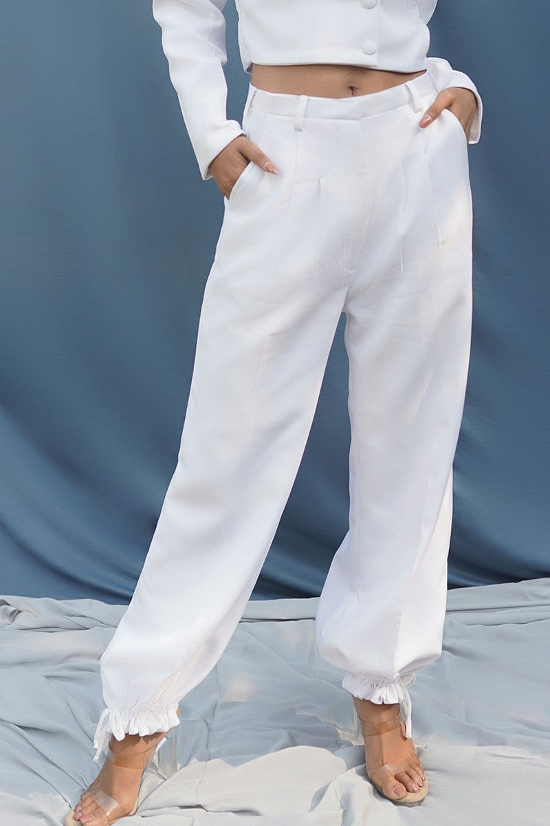 White Pants With Detailing